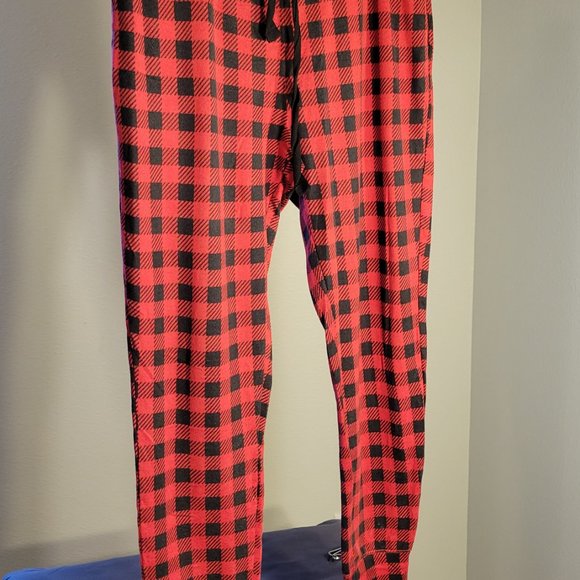JACLYN INTIMATES PAJAMA PANTS-RED & BLACK CHECKERED-SOFT AND FEEL GOOD - SIZE XL - Picture 3 of 11